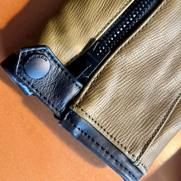 Coach - Racy Zip Racer Jacket Mens Deerskin Leather - Picture 2 of 7
